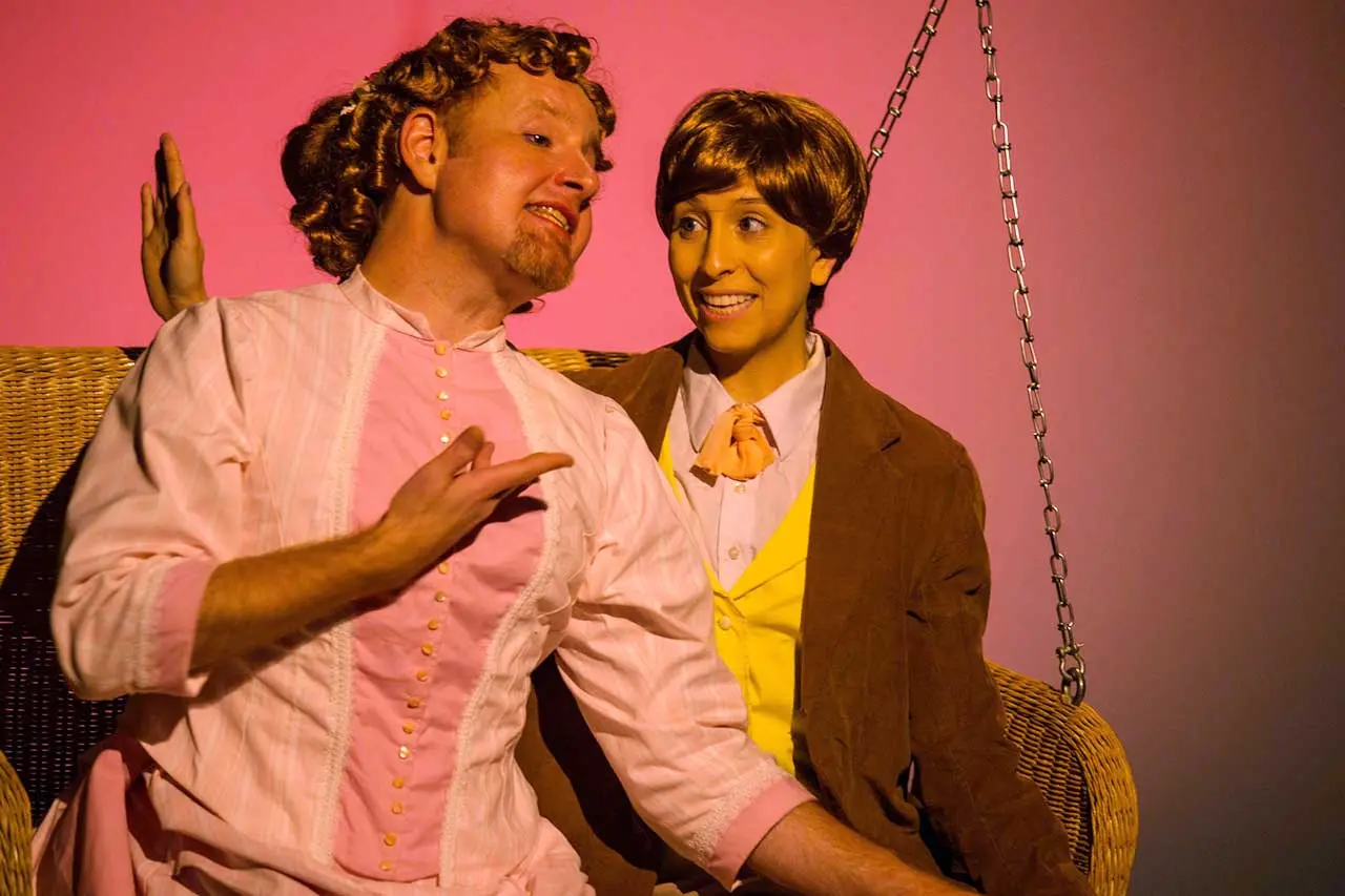 David M. Jenkins and Tatiana Baccari in Jobsite's Cloud Nine. (Photo courtesy Pritchard Photography.)