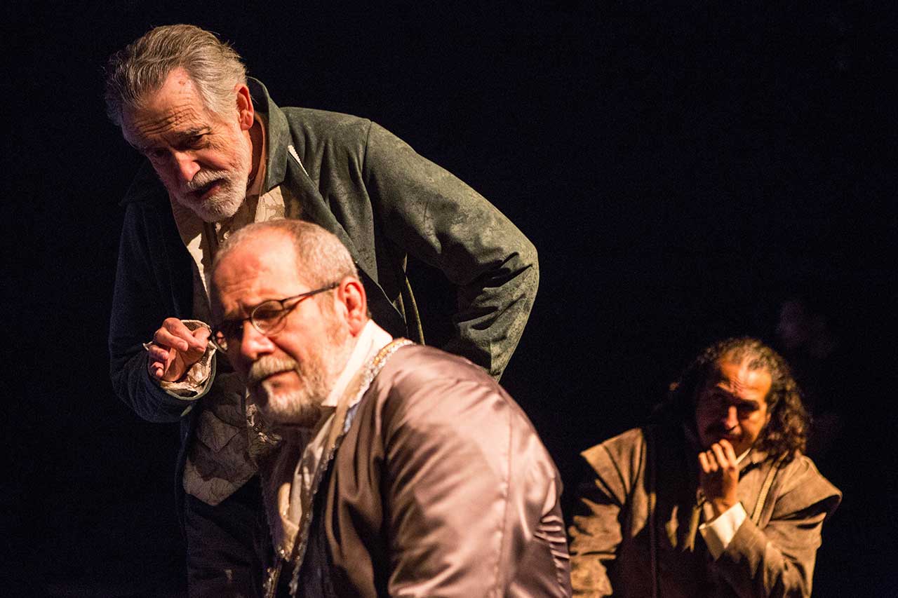 (L-R) Michael Mahoney, Alvin Jenkins and Cornelio Aguilera in Jobsite's The Tempest. (Photos by Pritchard Photography.)