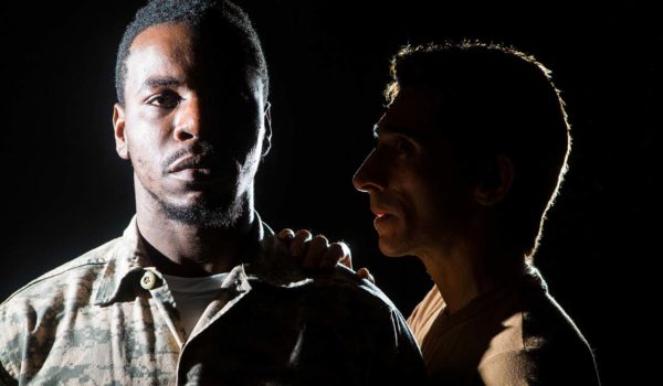 (L-R) Robert Richards Jr. and Giles Davies in Jobsite's Othello.