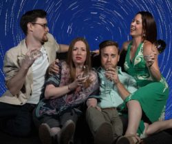 (L-R) Jamie Jones, Jonelle Meyer, Jordan Foote and Amy Gray in Jobsite's Meteor Shower. (Photo: Pritchard Photography)