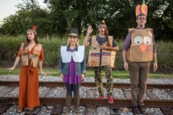 The cast of Jobsite's The Thanksgiving Play. (Photo: Pritchard Photography.)