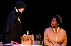 (L-R) Roxanne Fay and Andresia Moseley in Jobsite’s Doubt: A Parable. (Photo: Pritchard Photography)