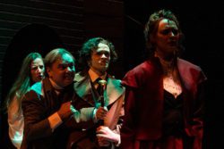 (L-R) Jonelle Meyer, Brian Matthew Shea, Blake Smallen, and Taylor Tveten in Jobsite’s Dr. Jekyll & Mr. Hyde. (Photo: Pritchard Photography)