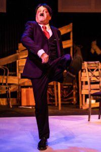 Derrick Phillips in Jobsite's The Resistible Rise of Arturo Ui. (Photo: Ned Averill-Snell.)