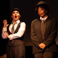 (L-R) Katrina Stevenson and Andresia Moseley in Jobsite's The Resistible Rise of Arturo Ui. (Photo: Ned Averill-Snell.)