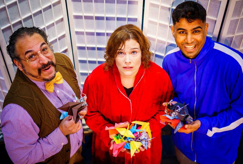 (L-R) Cornelio Aguilera, Nicole Jeannine Smith, and Faizan Basheer in Jobsite's Animals Out Of Paper. (Photo: Ned Averill-Snell)