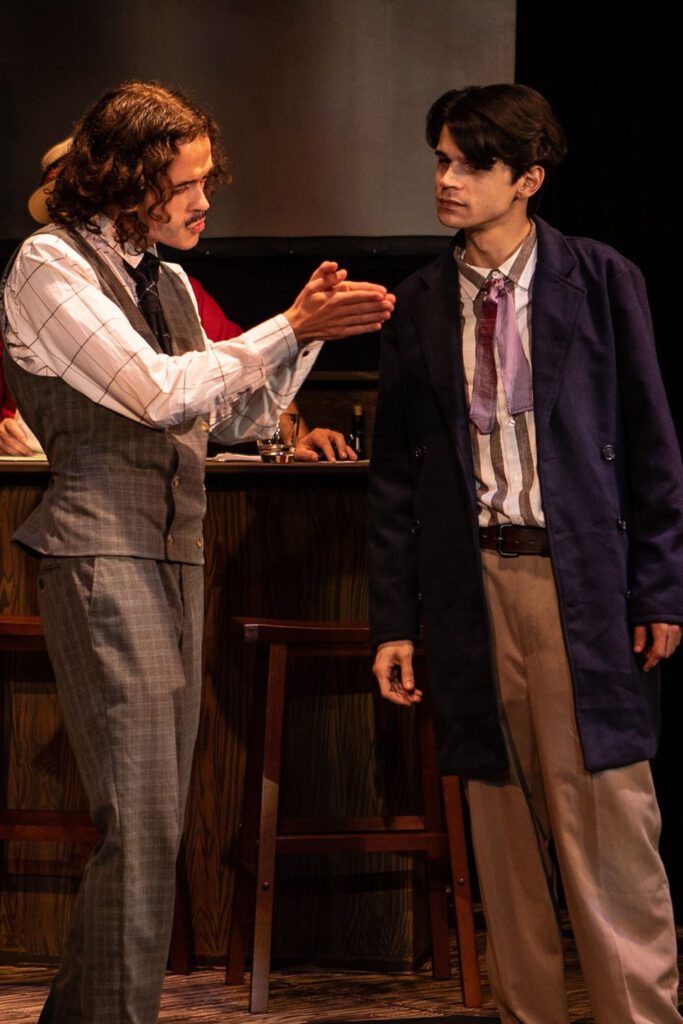 (L-R) Blake Smallen and Robert Spence Gabriel in Jobsite's Picasso at the Lapin Agile. (Photo: Pritchard Photography)