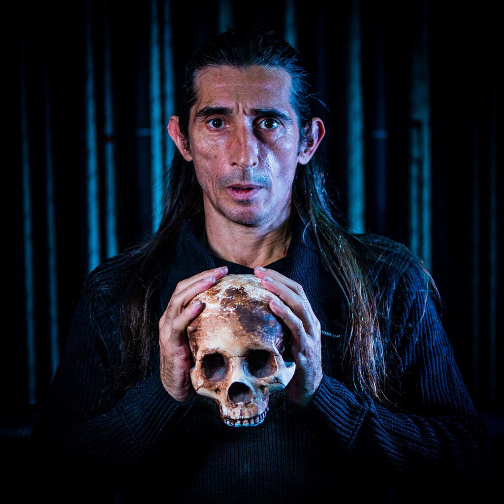 Giles Davies in Jobsite's Hamlet. (Photo: Ned Averill-Snell)