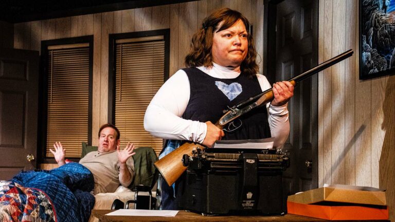Summer Bohnenkamp and David M. Jenkins in Jobsite's Misery. (Photo: Stage Photography of Tampa)