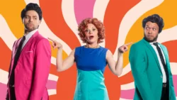 (L-R) Nicholas Perez-Hoop, Katrina Stevenson, and Donovan Whitney in Jobsite's The Comedy of Errors. (Photo: James Zambon Productions)