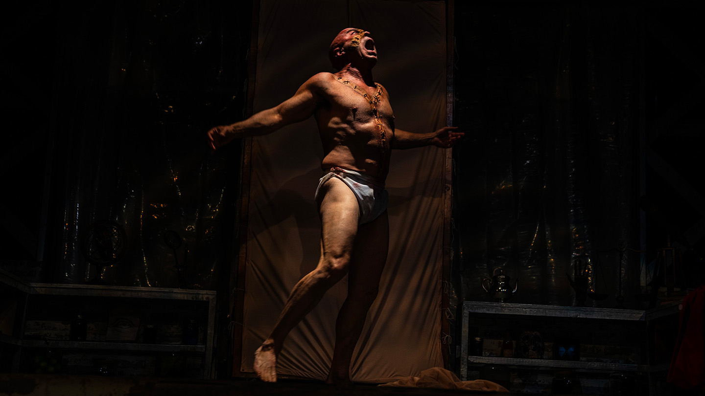 Paul J. Potenza in Jobsite's Frankenstein. (Photo: Stage Photography of Tampa)