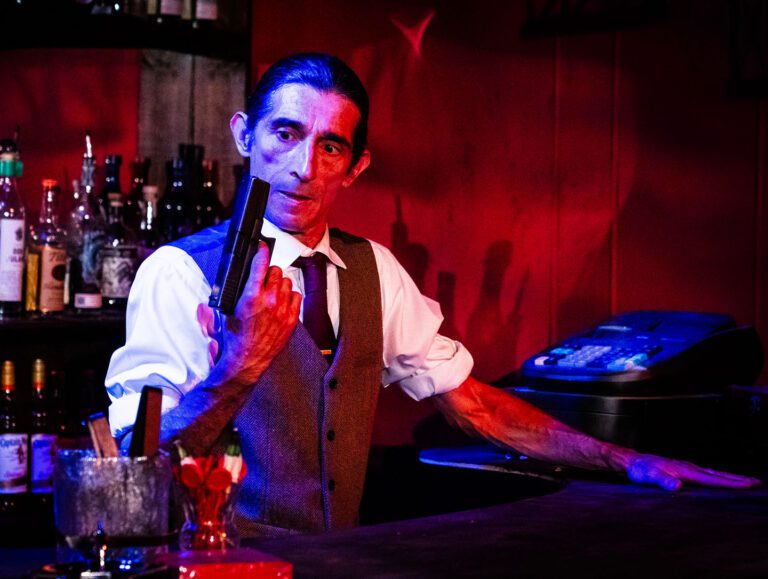 Giles Davies in Jobsite’s The Smuggler: A Thriller in Verse. (Photo: Stage Photography of Tampa)