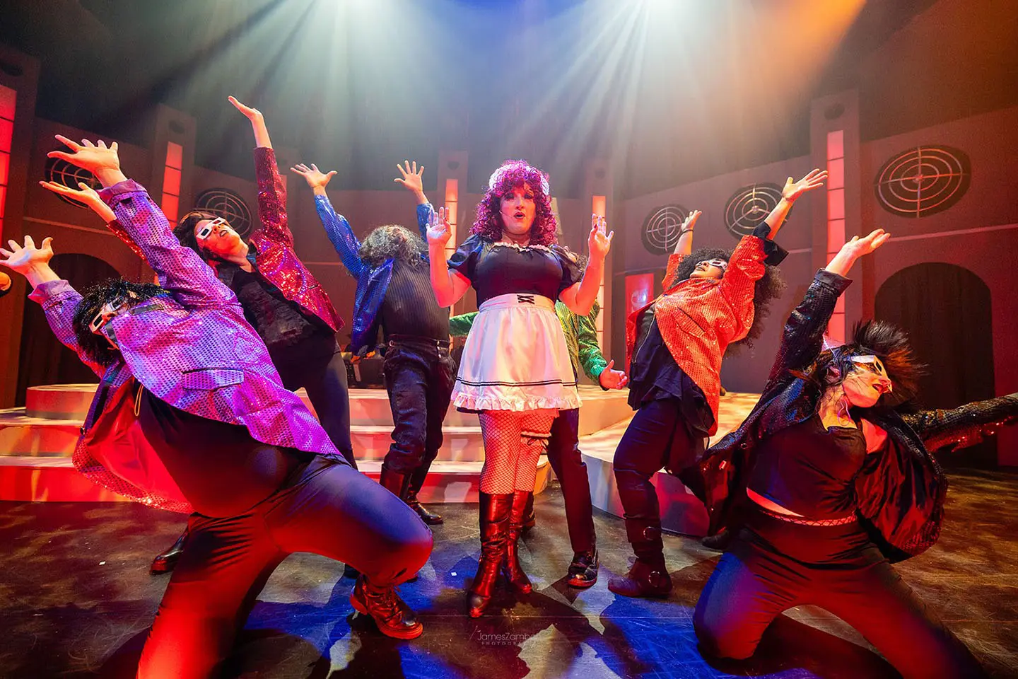 The Ensemble of Jobsite's The Rocky Horror Show. (Photo: James Zambon Productions)