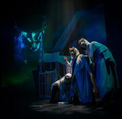 The Ensemble of Jobsite’s Macbeth. (photo: Stage Photography of Tampa)