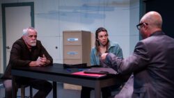 (L-R) Steven Sean Garland, Georgia Mallory Guy and Paul J. Potenza in Jobsite's The Pillowman. (Photo: Stage Photography of Tampa)