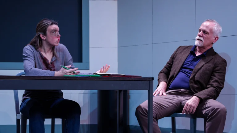 Georgia Mallory Guy and Steven Sean Garland in Jobsite's The Pillowman. (Photo: Stage Photography of Tampa)