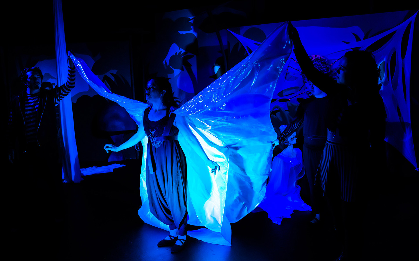 The Ensemble of Jobsite's The Butterfly's Evil Spell. (Photo: Stage Photography of Tampa)