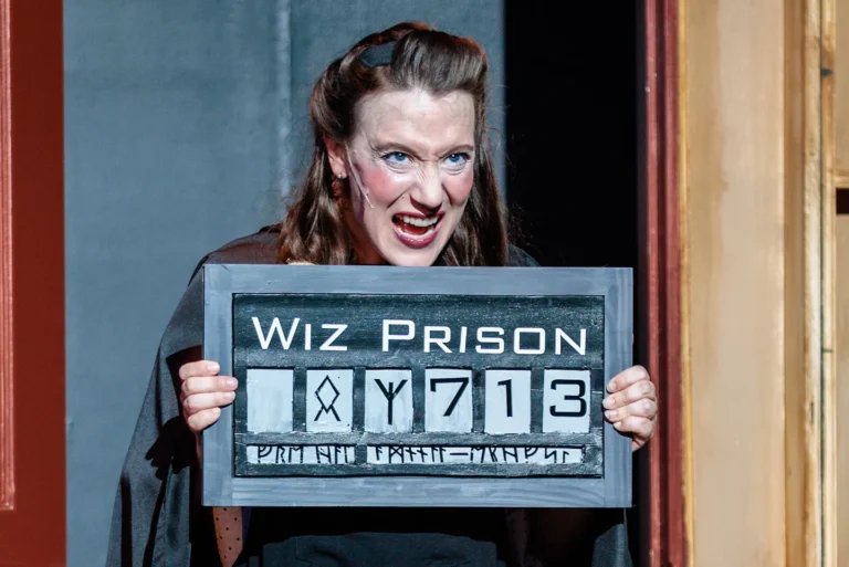 Katherine Yacko in Jobsite's Puffs. (Photo: James Zambon Productions)