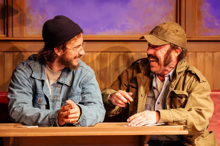 (L-R) Cody Farkas and Paul Potenza in Jobsite's The Shark is Broken. (Photo: James Zambon Productions)