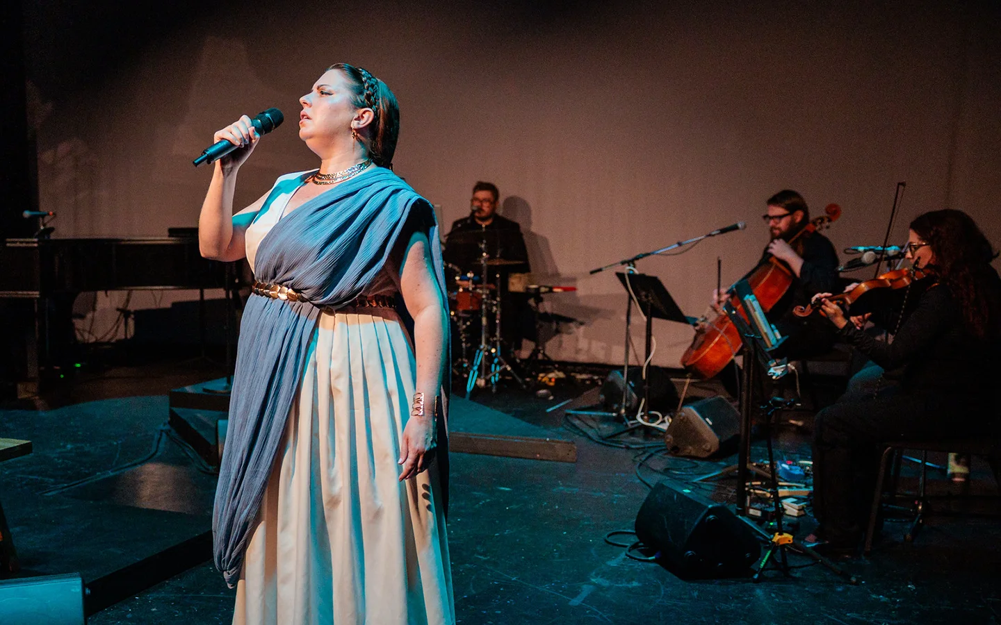 Colleen Cherry in Jobsite’s Penelope: An Epic New Musical. (Photo: James Zambon Productions)