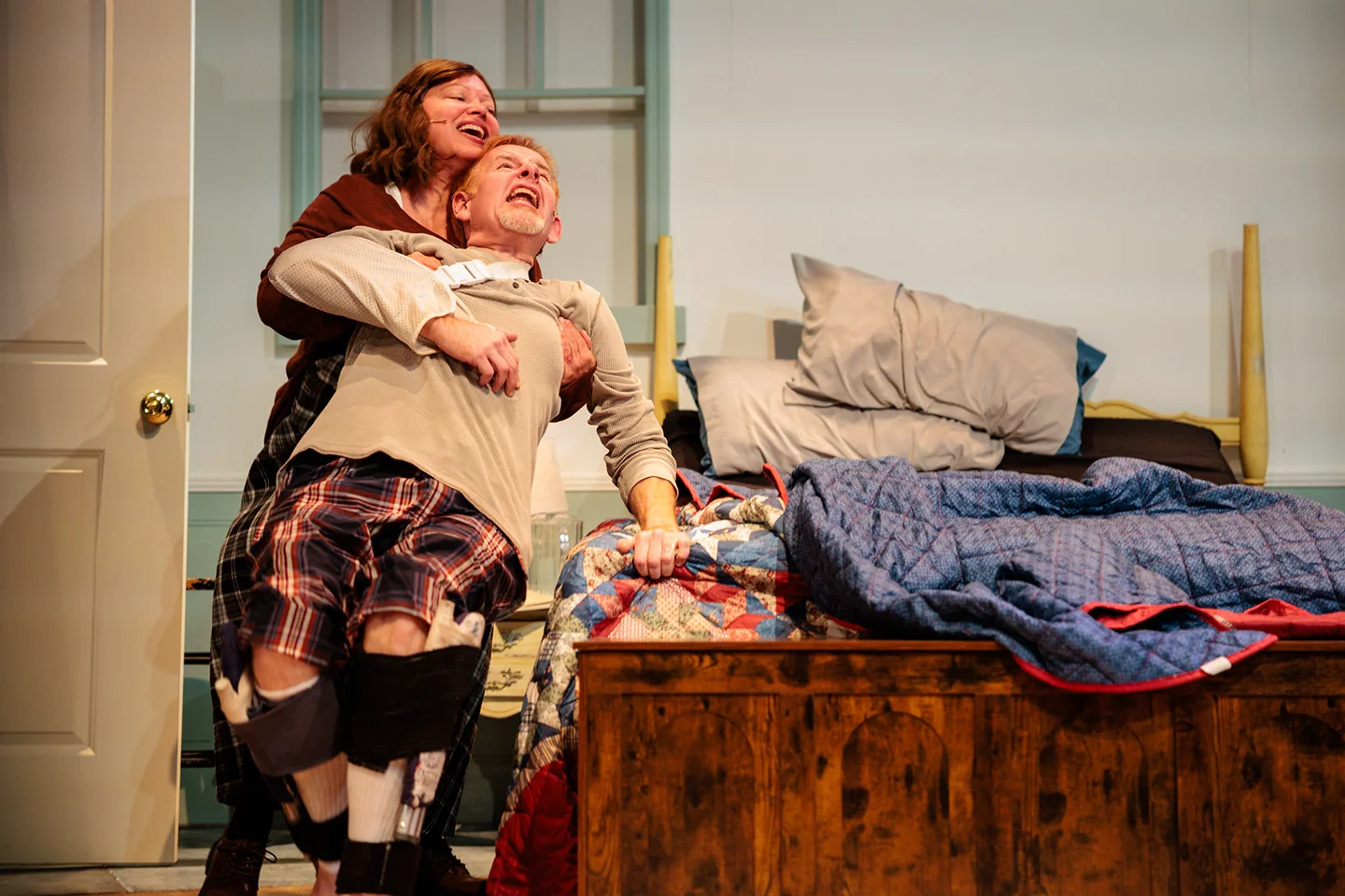 Summer Bohnenkamp and David Jenkins in Jobsite's Misery. (Photo: James Zambon Productions)